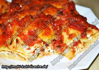 Cannelloni mit Frischkäse Füllung