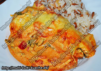 Hähnchenbrust in Paprika Sahne Sauce