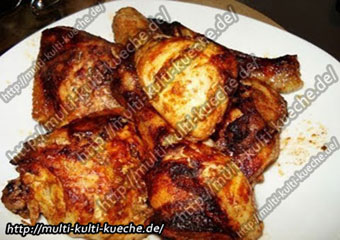 Hähnchenschenkel - Hähnchenkeulen aus dem Backofen