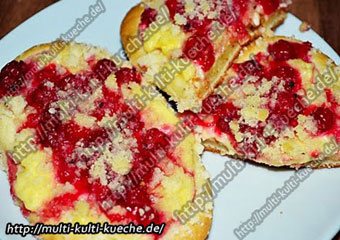 Johannisbeer Streusel Taler