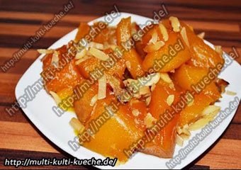 Türkisches Kürbis Dessert Süßer Kürbis (KABAK TATLISI)
