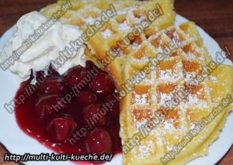 Kirsch Waffeln