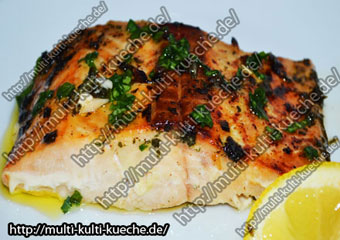 Lachsfilet in Honig Kräuter