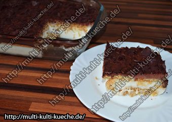 Milchcreme Keks Dessert