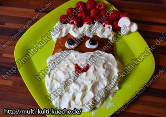 Pfannkuchen Weihnachtsmann