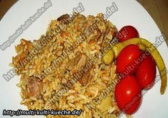 Reis mit Fleisch
