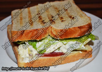 Salami Sandwich mit Käse