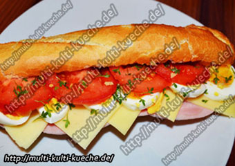 Schinken Käse Baguette
