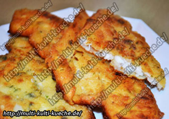 Schollenfilet in Kräuterpanade