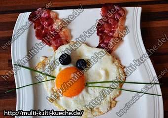 Spiegelei Osterhasen