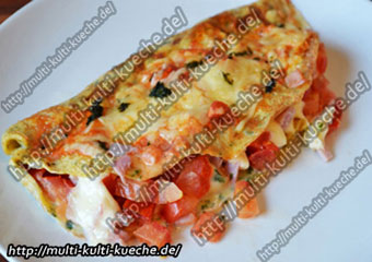 Tomaten Mozzarella Omelette