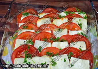 Tomaten mit Schafskäse aus dem Ofen