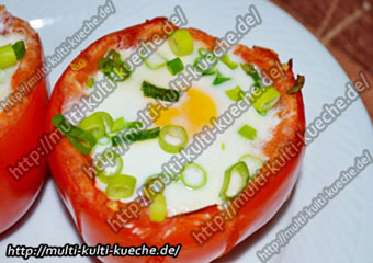 Tomaten mit Eier Füllung
