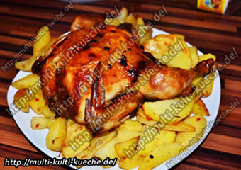Zitronenhähnchen mit Kartoffeln