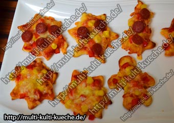 Schnelle Weihnachts Pizza
