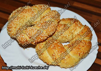 Türkische knusprige Sesamringe – SIMIT REZEPT