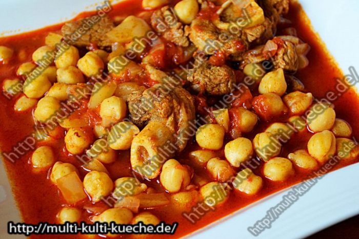 Kichererbsen Suppe mit Lamm