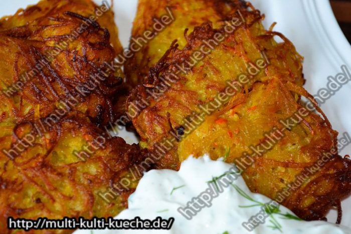 Kürbis Kartoffel Puffer