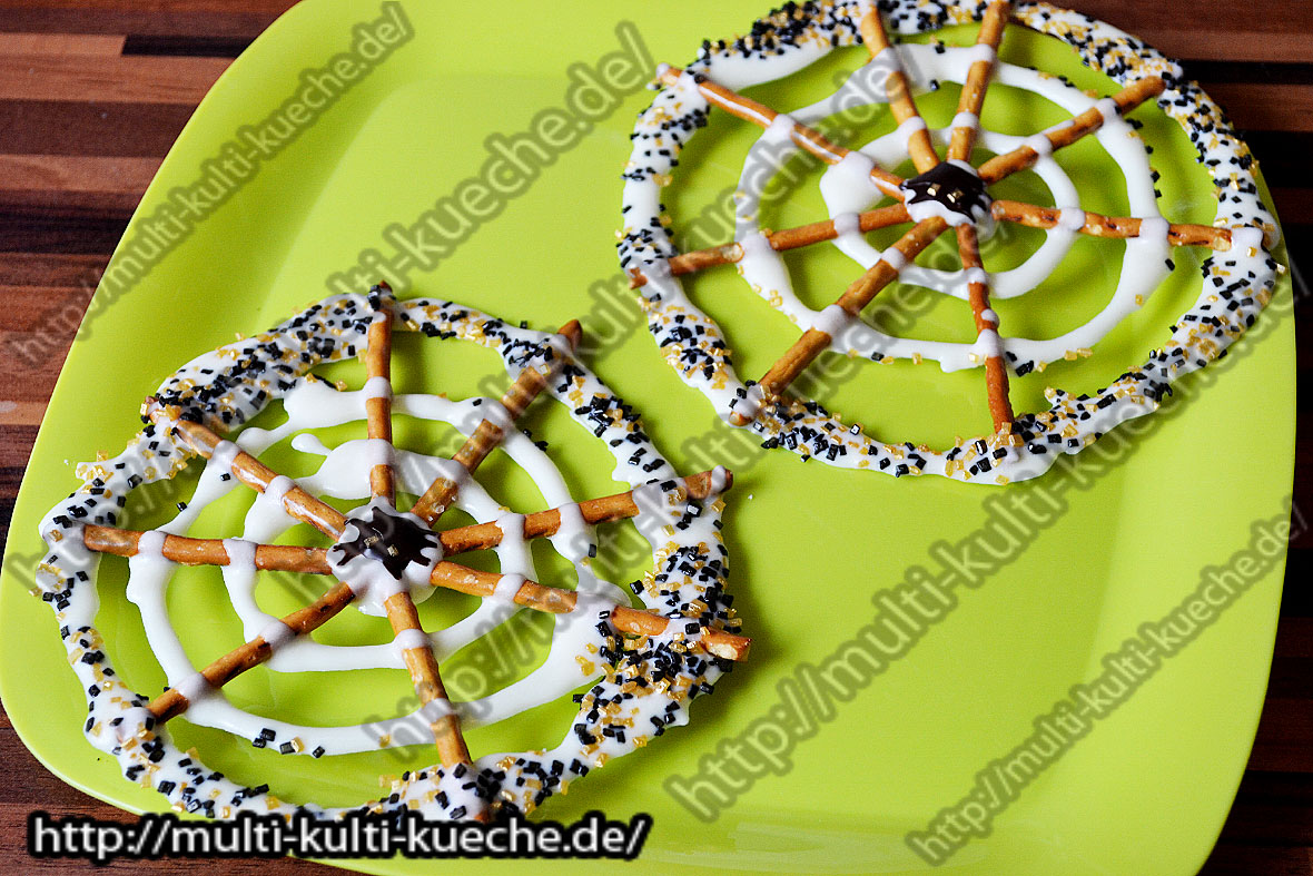 Süße Spinnennetze Halloween Rezepte