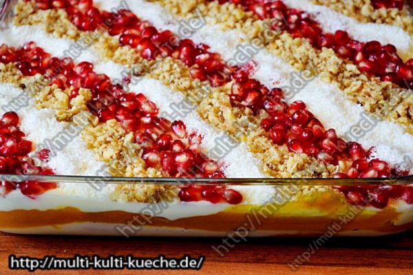 Kürbis Schichtdessert