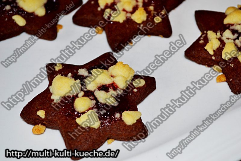 Schoko Kekse mit Streuseln