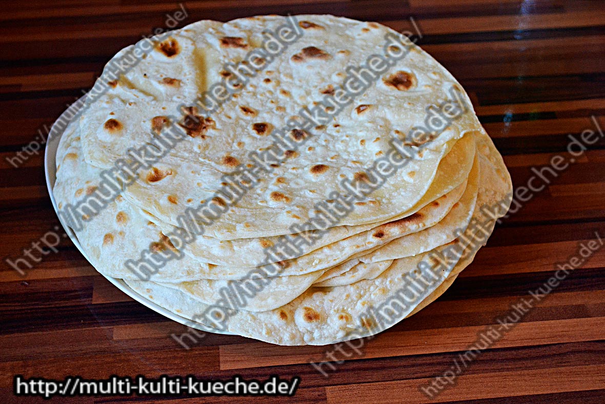 Yufka Teig ohne Hefe - Türkisches Yufka Brot - Weizentortillas - Wraps ...